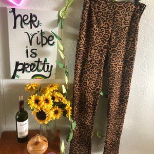 High Waist Animal Print Leggings